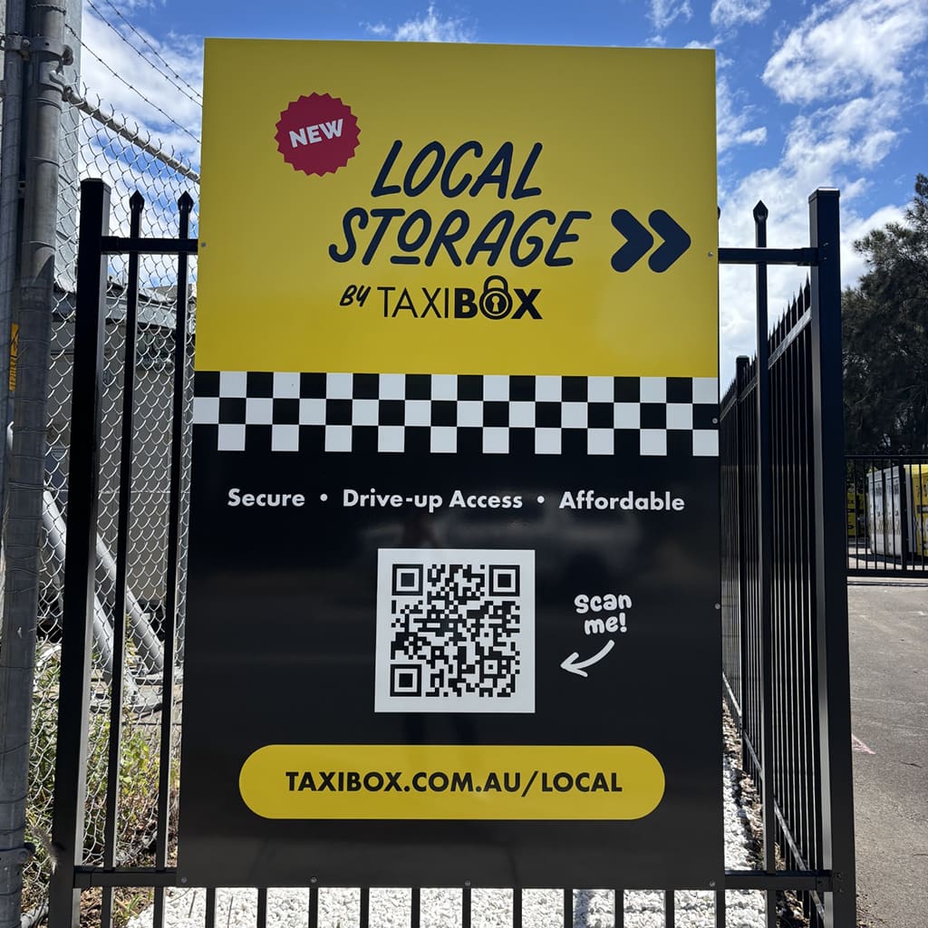 Local Storage left signage